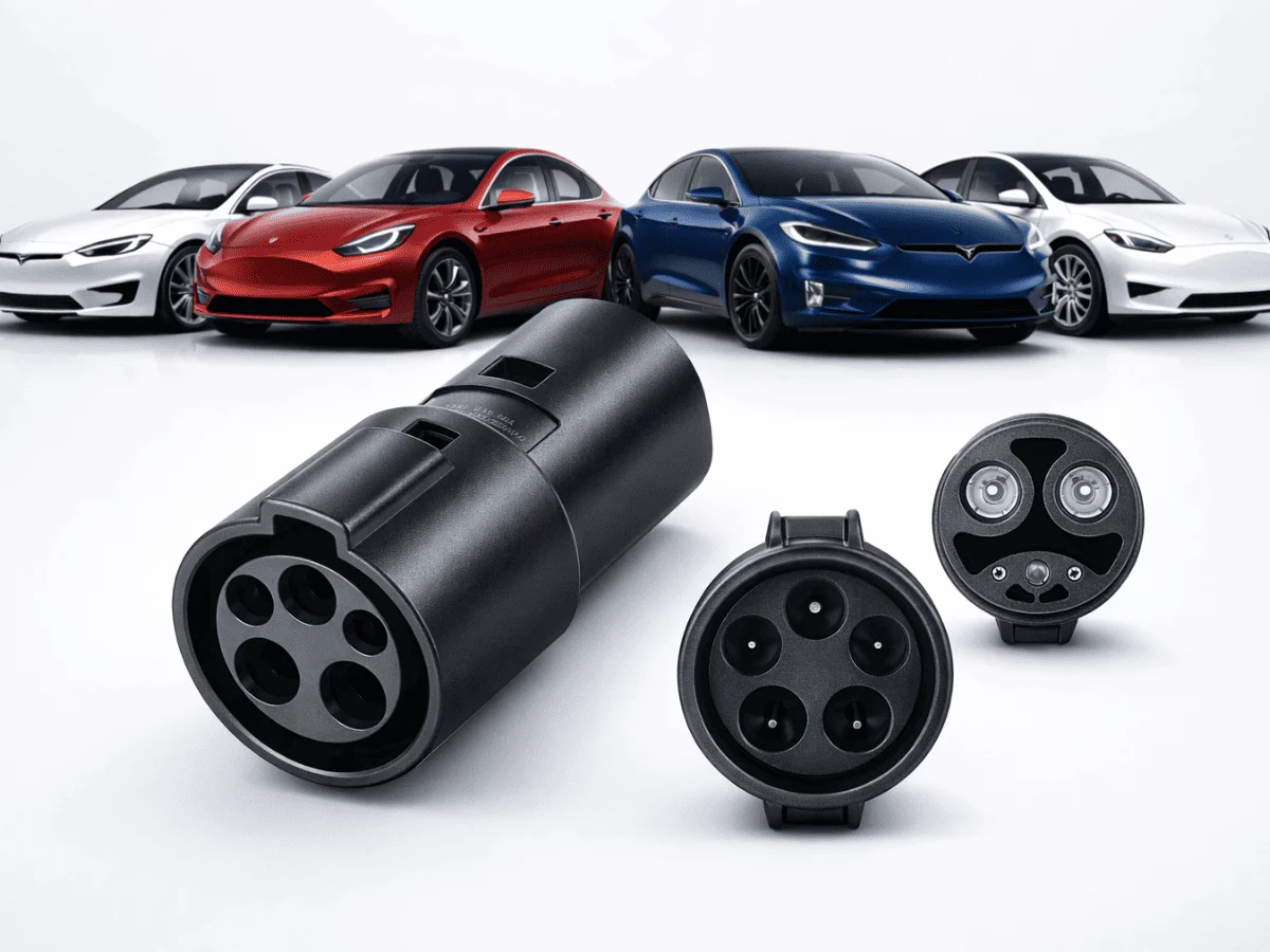 J1772 to Tesla charging adapter compatible with Tesla vehicles