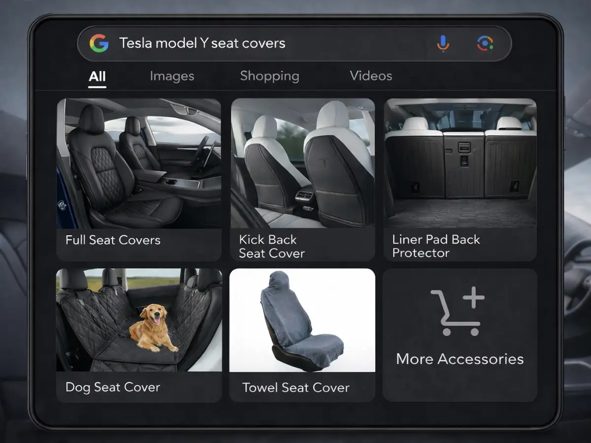 Tesla Model Y seat cover different types