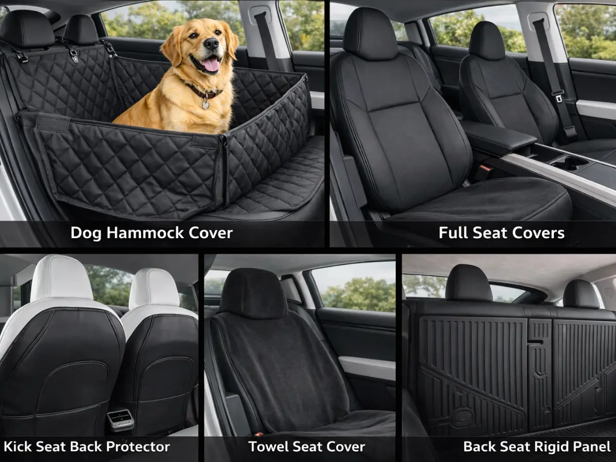 Tesla Model Y seat covers types comparison
